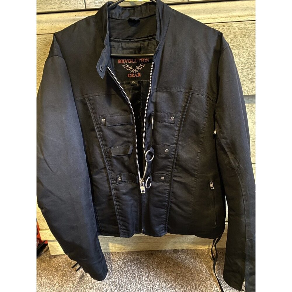 Revolution Gear Motorcycle Black Womens Jacket Coat XL